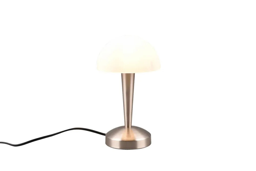 Tani Lampa nocna nikiel LED 4.9W 3000K z regulacją jasności i włącznikiem dotykowym CANARIA R59561107 - RL