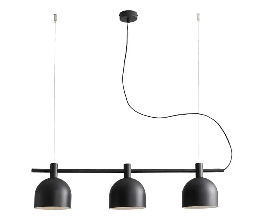 Aldex Lampa wisząca metalowa czarna 3-punktowa 976E_1 z serii BERYL Kup online