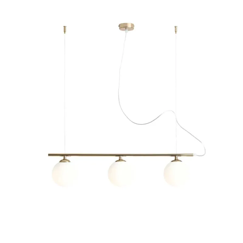 Aldex Lampa wisząca metalowa złota 3-punktowa 1006E_30 z serii BERYL GLASS Kup teraz