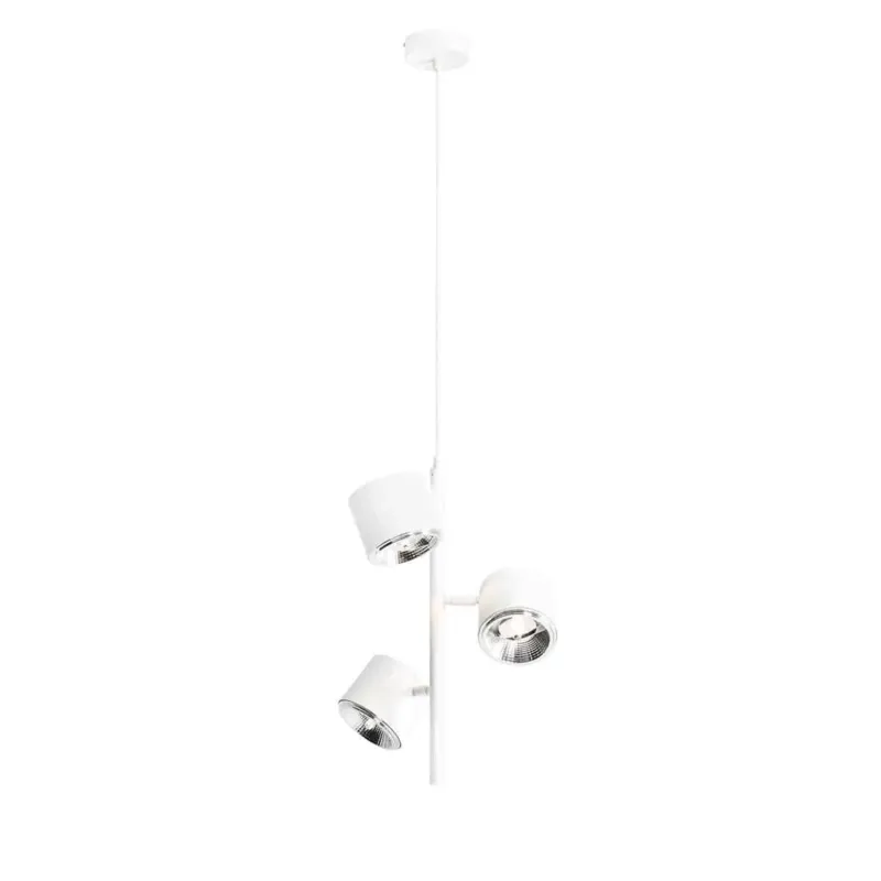 Tylko do końca tygodnia Aldex Lampa wisząca metalowa biała 3-punktowa 1046E z serii BOT