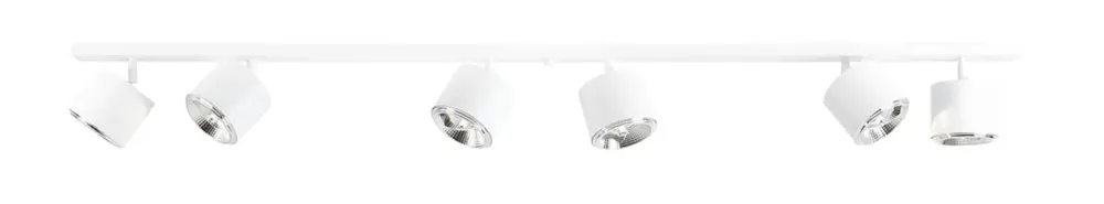 Aldex Plafon metalowy biały 6-punktowy 160cm 1046PL_K z serii BOT Super okazja