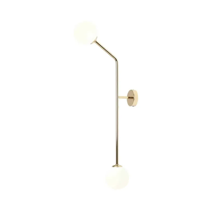 Aldex Kinkiet metalowy złoty pionowy 2-punktowy 1064D30_2 z serii PURE GOLD Tani