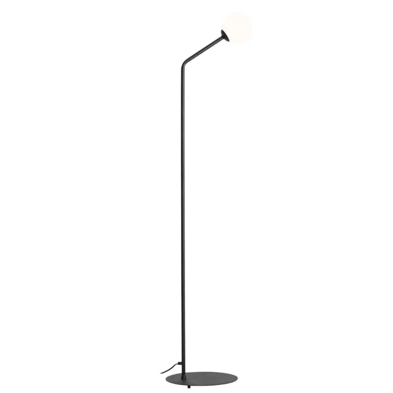 Aldex Lampa stojąca metalowa czarno-biała 164cm 1064A1 z serii PURE BLACK Najlepsza cena