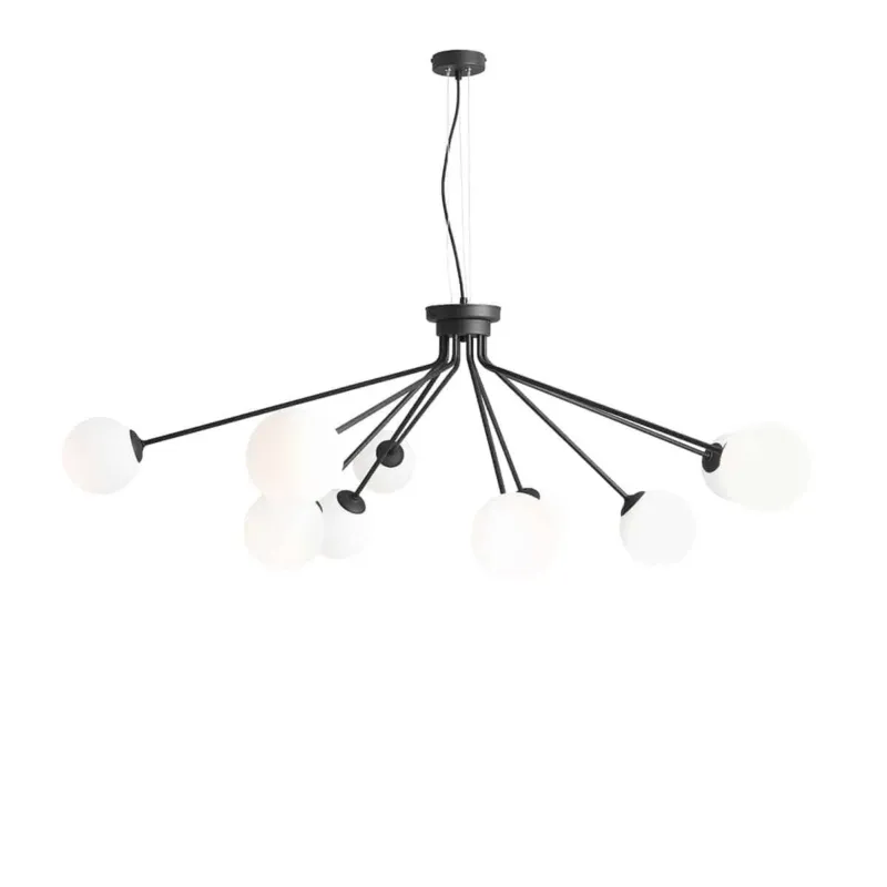 Aldex Lampa wisząca metalowa czarna 10-punktowa 1082M1 z serii HOLM Niska cena