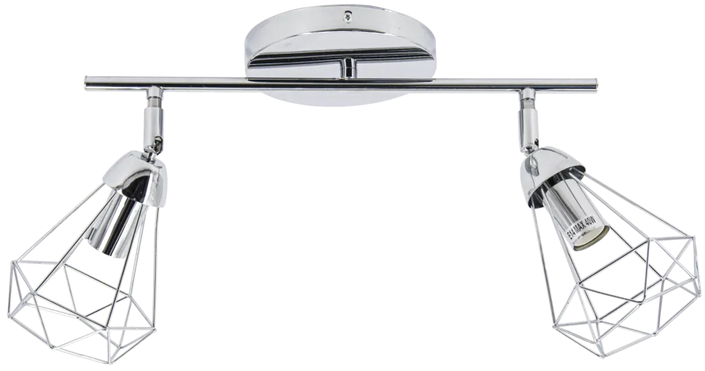 Hit sprzedaży Lampa sufitowa loft chromowana 2-punktowa 8414/2 8C z serii MALIBU - Lampy Elem