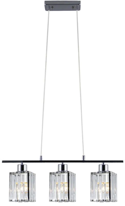 Oferta Lampa wisząca chromowana szklana 3-punktowa 6791/3 8C z serii LUKSOR - Lampy Elem