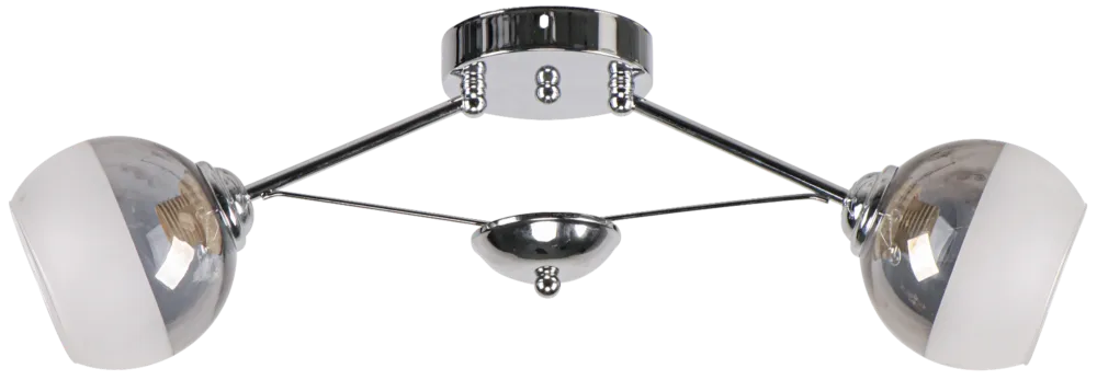 Nowy Plafon metalowy chromowany 2-punktowy 62cm 1018/2 8C z serii LAGUNA - Lampy Elem