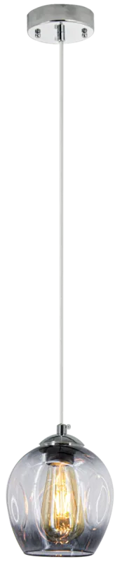 Kup online Lampa wisząca szklana chromowana 14cm 8182/1 8C BL z serii ATENA - Lampy Elem