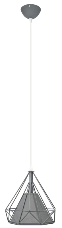 Oferta czasowa Lampa wisząca loftowa szara metalowa 25cm 8801/1 z serii PIRAMIDA - Lampy Elem