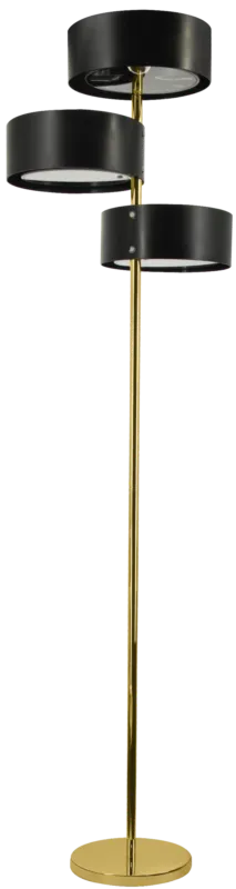 Lampa podłogowa metalowa złoto-czarna 3-punktowa DRS8006/3F z serii ANTILA - Lampy Elem Szybka wysyłka