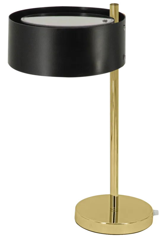 Lampa stołowa metalowa czarno-złota 50cm DRS8006/1D z serii ANTILA - Lampy Elem Popularny