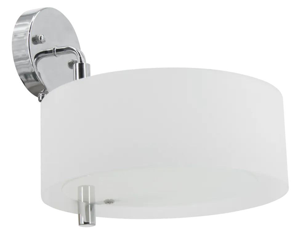 Kinkiet chromowany szklany okrągły 30cm DRS8006/1 8C z serii ANTILA - Lampy Elem Wysoka jakość