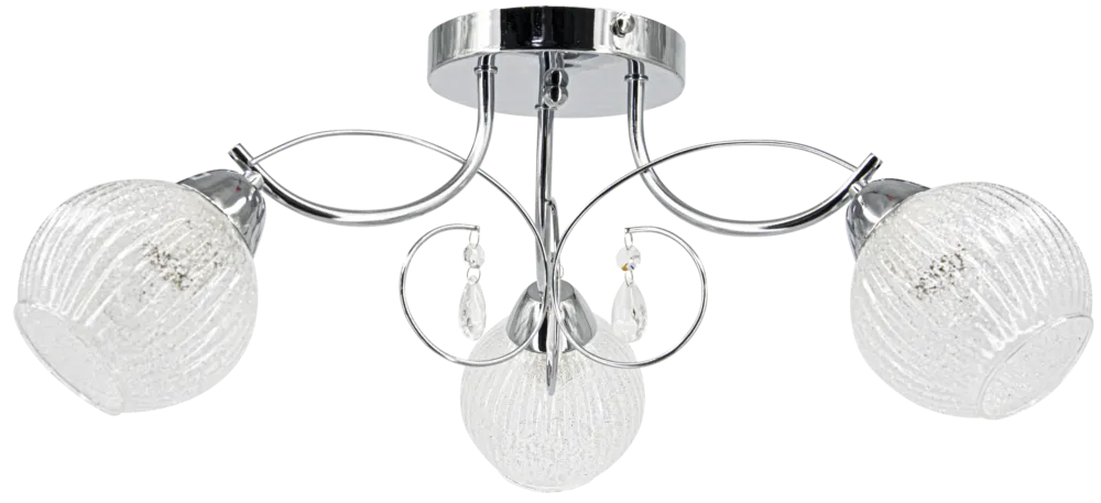 Tani Lampa sufitowa chromowana 3-punktowa 8964/3 z serii WENUS - Lampy Elem