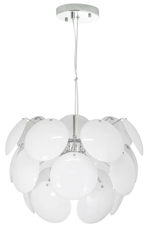 Ekspresowa dostawa Lampa wisząca szklana chromowana 3-punktowa 50cm 6736/3 z serii CLIO - Lampy Elem