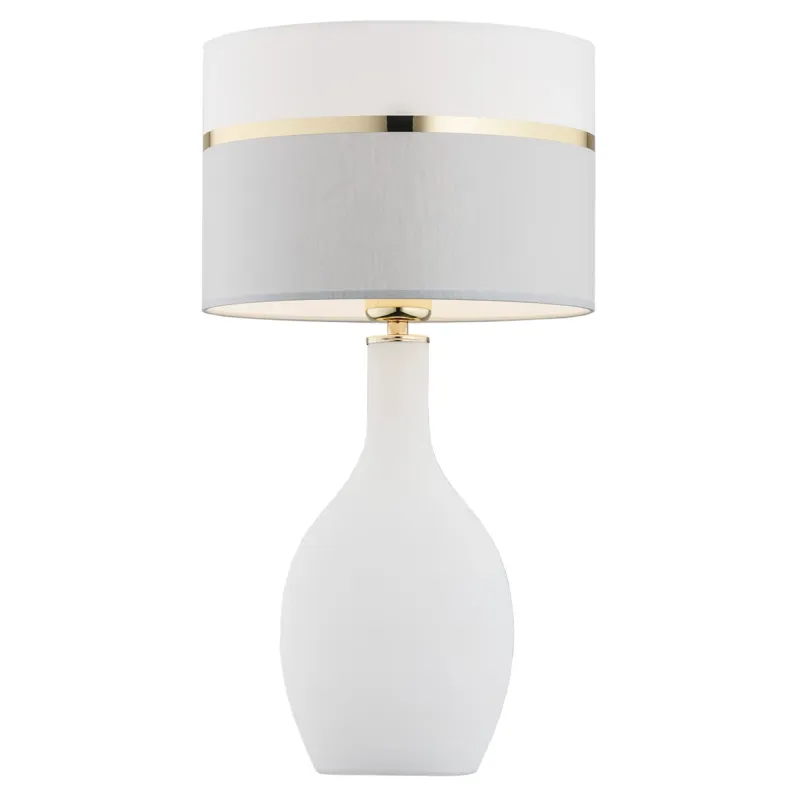 Wyjątkowa oferta Lampa stołowa BEJA 4359 szklana podstawa biała - Argon