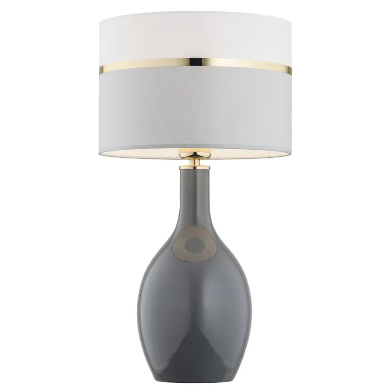 Zamów dziś Lampa stołowa BEJA 4360 szklana podstawa szara - Argon