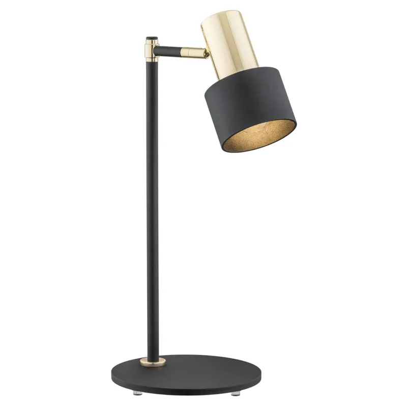 Hit cenowy Lampa stołowa czarna ze złotem DORIA 4257 - Argon