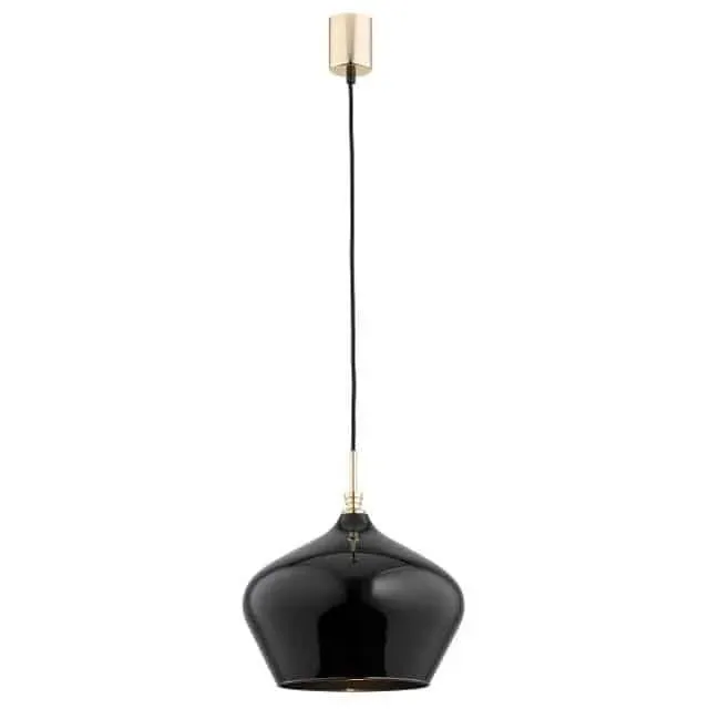 Lampa stylowa wisząca IRUN 4278 nowoczesna czarna+złoto - Argon Nowy