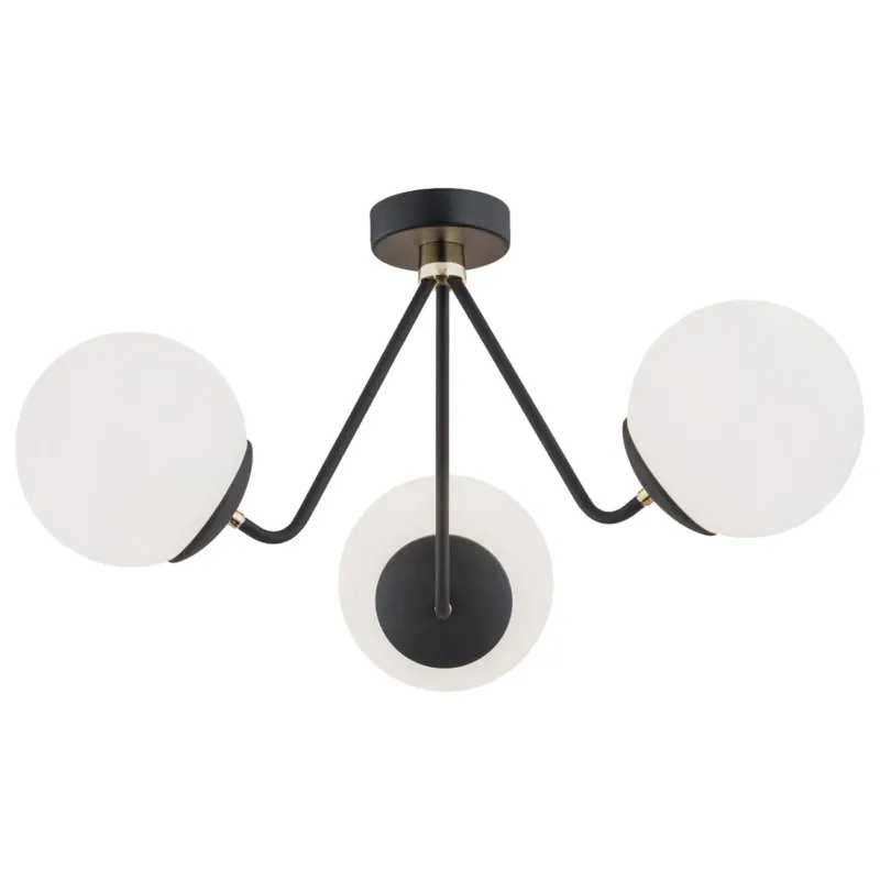 Lampa sufitowa plafon TOMAR 1478 elegancki czarny - Argon Kup online