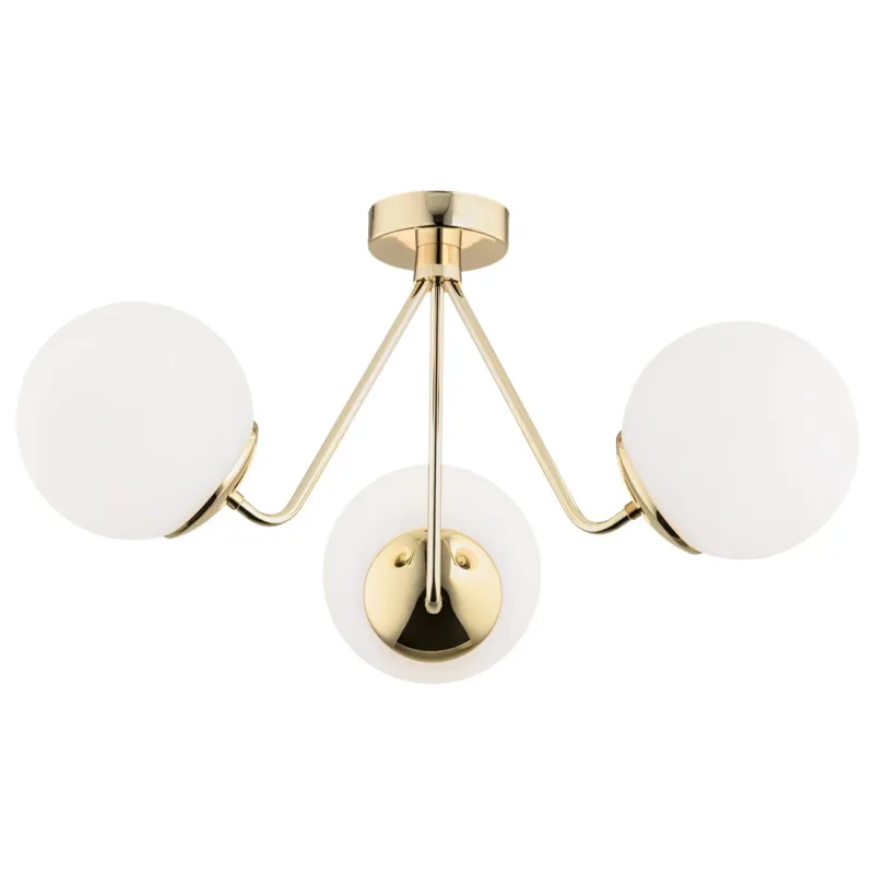 Lampa sufitowa plafon TOMAR 1481 elegancki złoty - Argon Szybka wysyłka