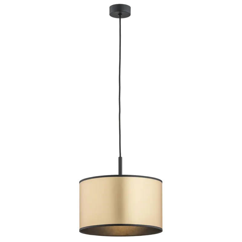Lampa wisząca hotelowa KARIN 4291 czarno-złoty abażur - Argon Zamów teraz