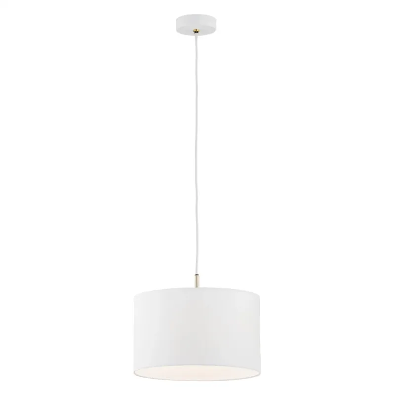 Lampa wisząca hotelowa KARIN 4343 biały abażur i złoto - Argon Zamów teraz