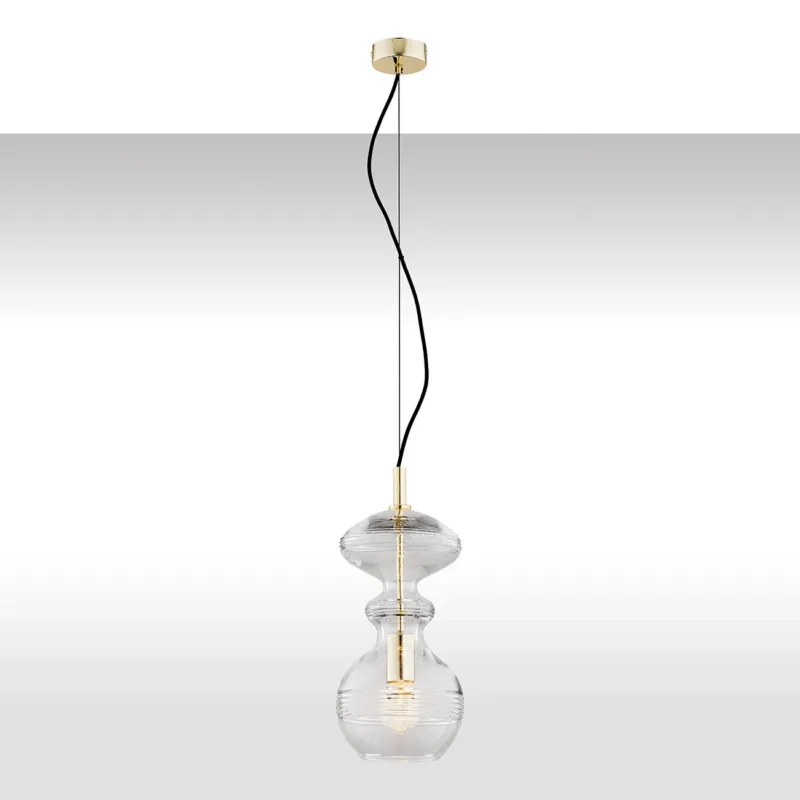 Lampa wisząca nowoczesna BILBAO 4203 kryształowe szkło - Argon Bezpieczne zakupy