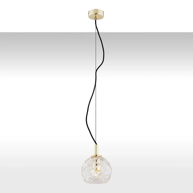 Dostępne od ręki Lampa wisząca nowoczesna OVIEDO 4200 kryształowa mosiądz - Argon