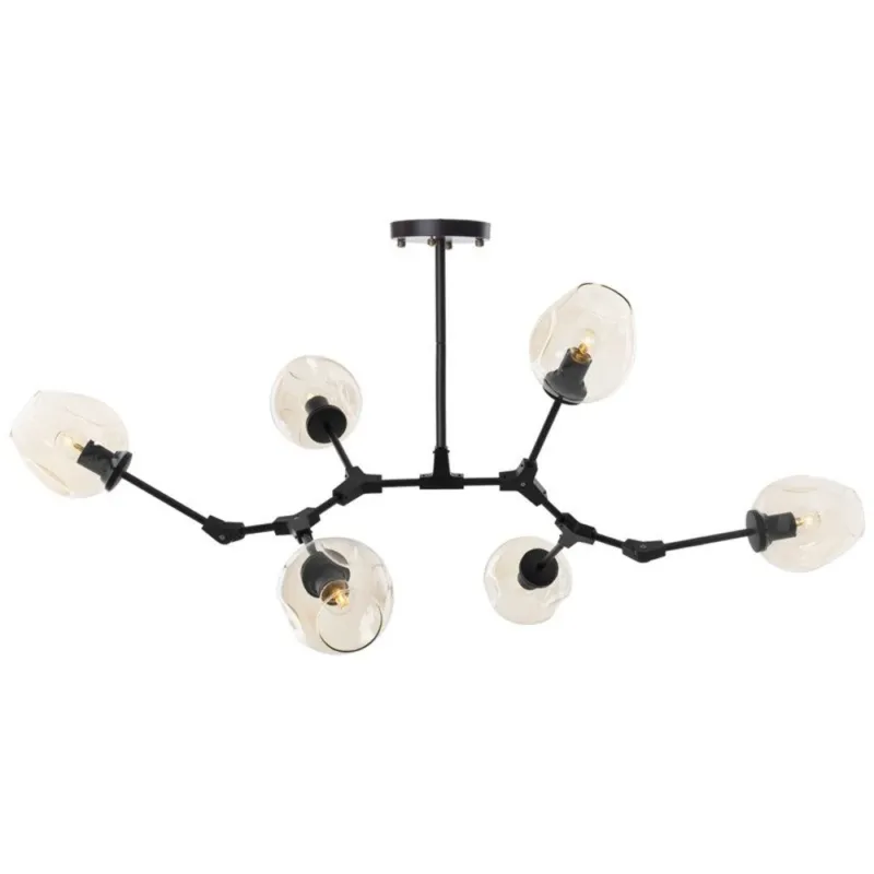 Lampa designerska wisząca MODERN ORCHID-6 czarna ST-1232-6 - Step Into Design Zniżka