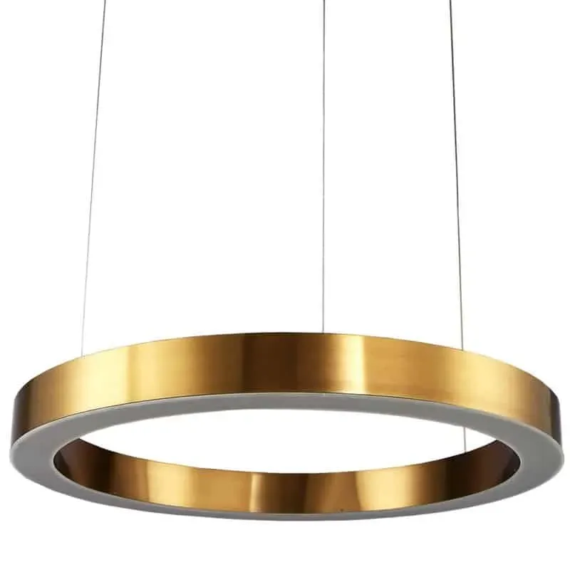 Lampa wisząca na pilota CIRCLE 100 szczotkowany mosiądz ST-8848-100 - Step Into Design Łatwy zwrot
