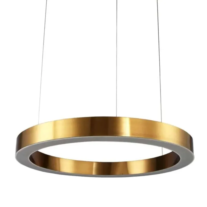 Bezpieczne zakupy Lampa wisząca na pilota CIRCLE 60 szczotkowany mosiądz ST-8848-60 - Step Into Design