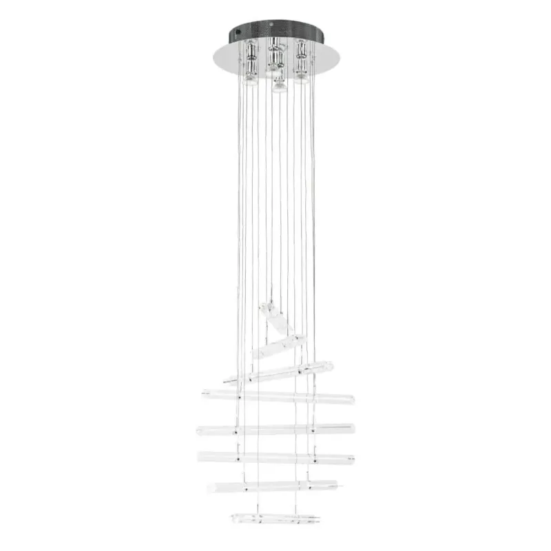 Tylko dziś Lampa wisząca chromowana szklana 20-punktowa MD8103-20A3 z serii SPYRO - Lampy Italux