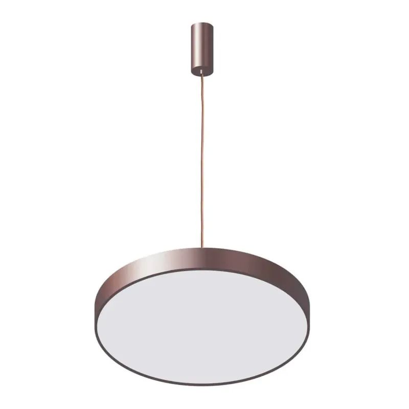 Ostatnie sztuki Lampa wisząca LED okrągła metalowa brązowa 40cm 5361-830RP-CO-3 z serii ORBITAL - Lampy Italux