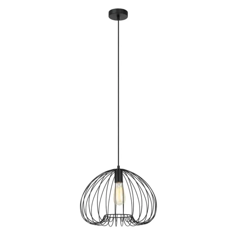 Wybór klientów Lampa wisząca metalowa czarna ażurowa 38cm MDM-4583-1 BK z serii MEDDI - Lampy Italux