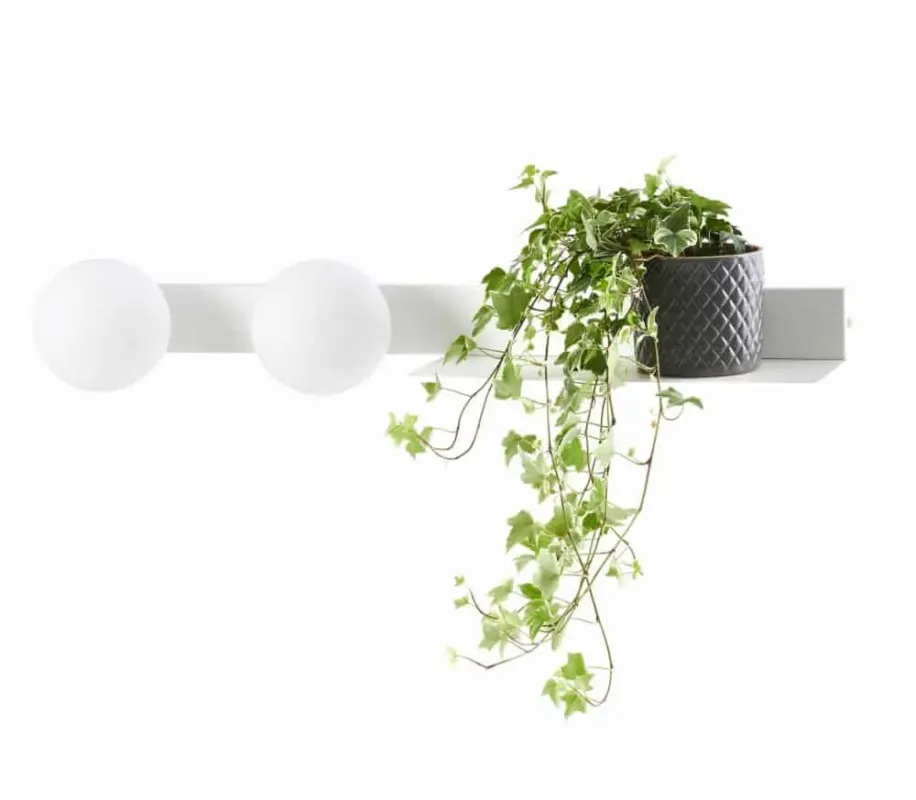 Kinkiet nowoczesny z półką BOTANICA DECO 20852201 biały - Kaspa Promocja