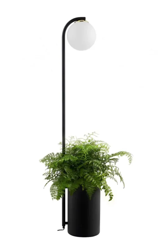 Lampa podłogowa z doniczką BOTANICA DECO XL 40851105 czarna - Kaspa Hit sprzedaży