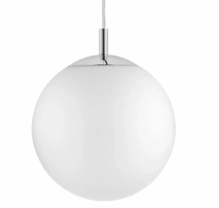 Ostatnia szansa Lampa wisząca biała kula ALUR L 10723303 chrom - Kaspa