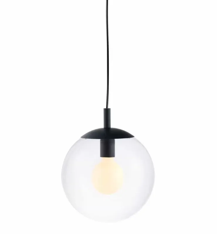 Lampa wisząca transparentna kula ALUR S 10731102 czerń - Kaspa Zamów dziś