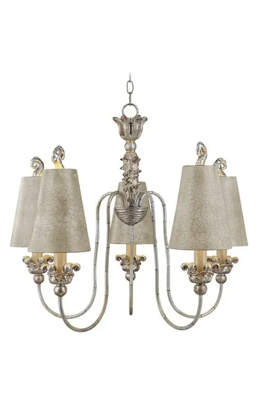 Szybka dostawa Żyrandol metalowy beżowy 5-punktowy FB/REMI5 z serii REMI - Elstead Lighting