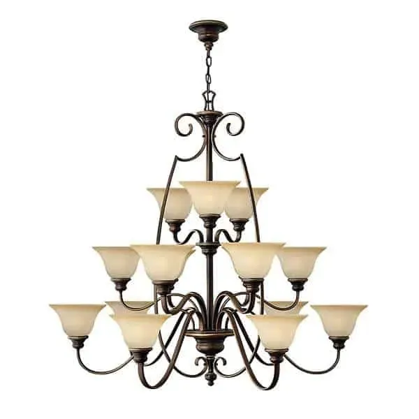 Ostatnia szansa Żyrandol metalowy brązowy 15-punktowy HK/CELLO15 z serii CELLO - Elstead Lighting