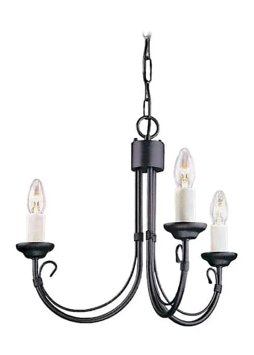 Żyrandol metalowy czarny 3-punktowy CH3 BLACK z serii CHARTWELL - Elstead Lighting Tylko do końca tygodnia