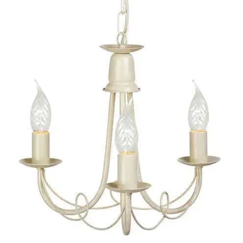 Żyrandol metalowy ecru 3-punktowy MN3 IV/GOLD z serii MINSTER - Elstead Lighting Oferta czasowa