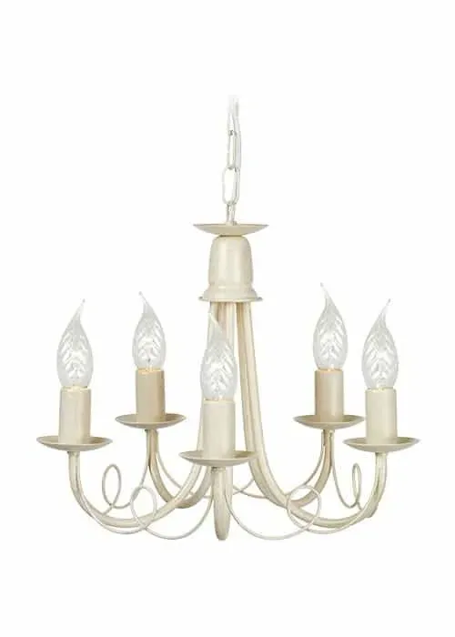 Żyrandol metalowy ecru 5-punktowy MN5 IV/GOLD z serii MINSTER - Elstead Lighting Dodaj do koszyka