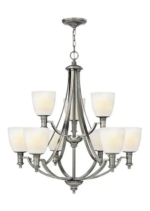 Żyrandol metalowy srebrny 9-punktowy HK/TRUMAN9 z serii TRUMAN - Elstead Lighting Ograniczona ilość