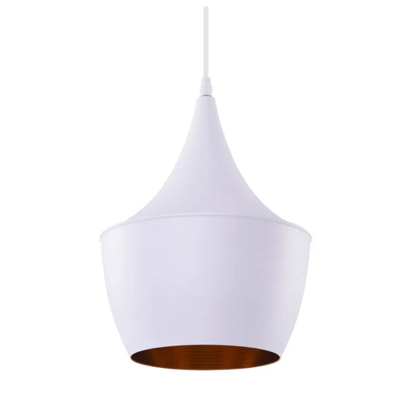 Azzardo Lampa wisząca loft metalowa biało-złota 24cm AZ1341 z serii ORIENT Hit sprzedaży
