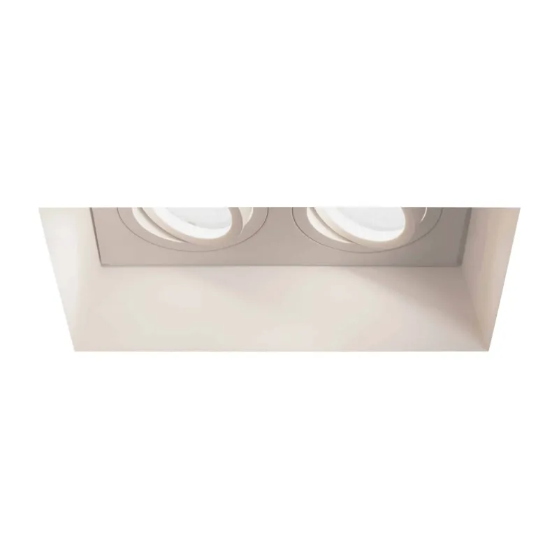 Wyprzedaż Oprawa wpuszcza podwójna biała BLANCO ruchoma gipsowa 230V 1253006 – Astro Lighting