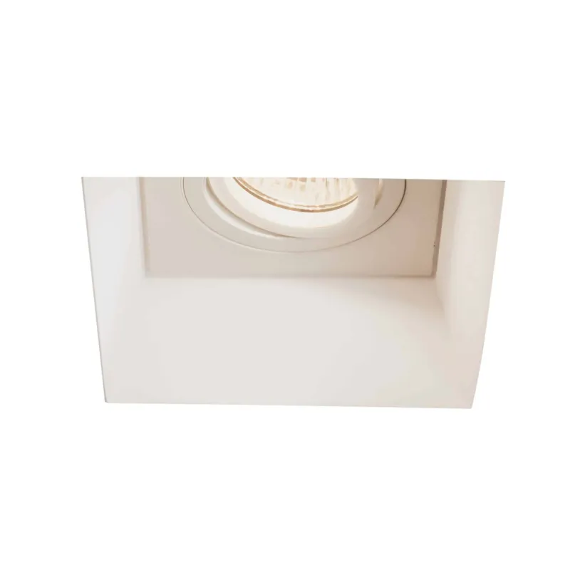 Hit sprzedaży Oprawa wpuszczana pojedyncza biała BLANCO ruchoma gipsowa 230V 1253007 – Astro Lighting
