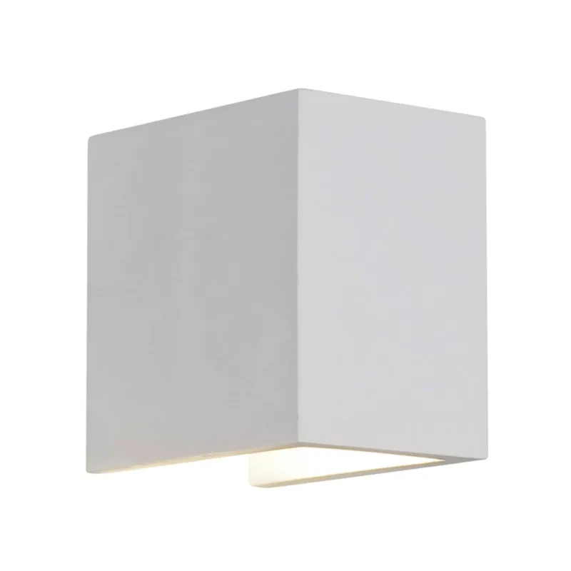Zamów teraz Kinkiet gipsowy kanciasty biały GU10 PARMA 110 1187009- Astro Lighting