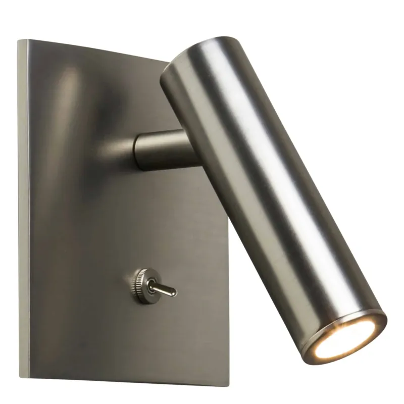 Dostępne od ręki Kinkiet z włącznikiem do sypialni ENNA LED matowy nikiel 1058018 - Astro Lighting