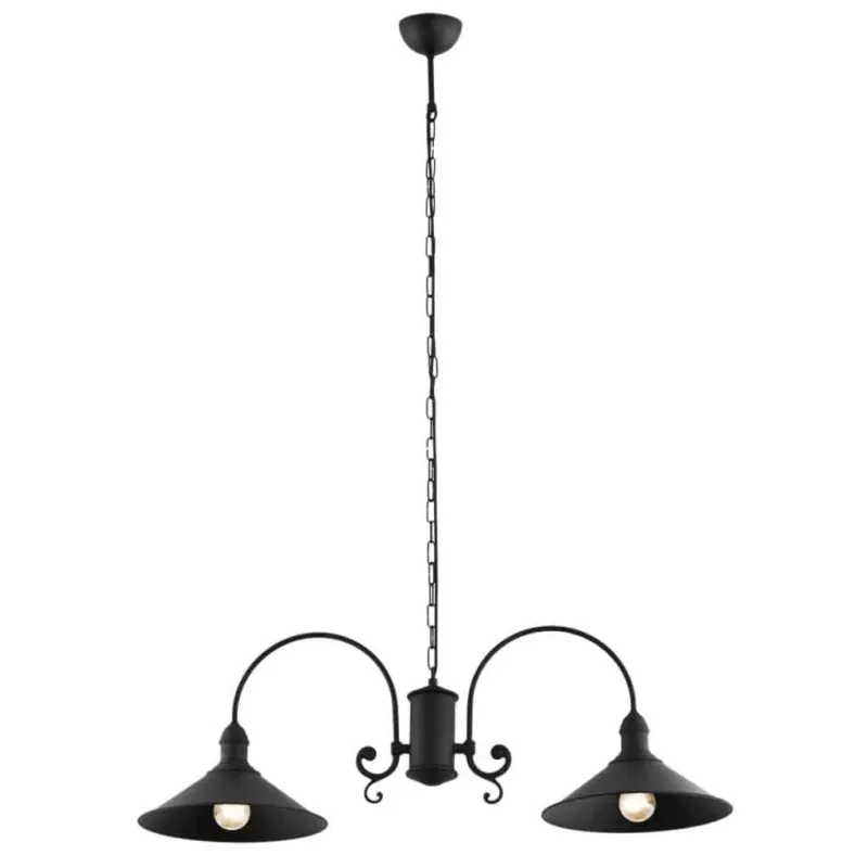 Lampa loft wisząca ERBA 666 czarna - Argon Łatwy zwrot